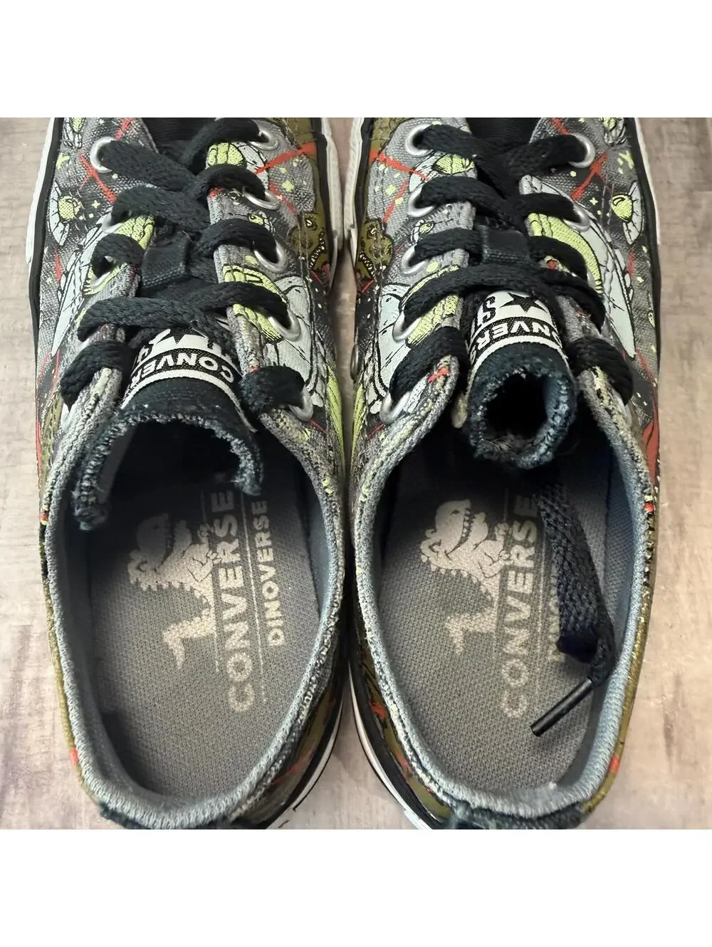 Converse Chuck Taylor All Star Interstellar Dinos Shoes Youth 2 Dinosaur UFOs